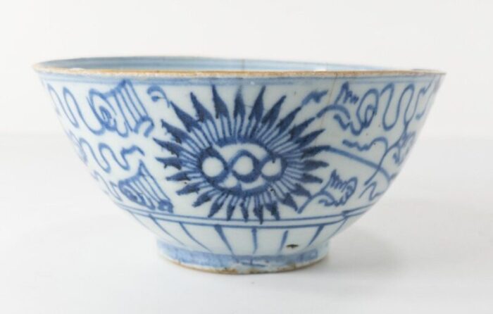 antique chinese blue and white provincial porcelain bowl 3