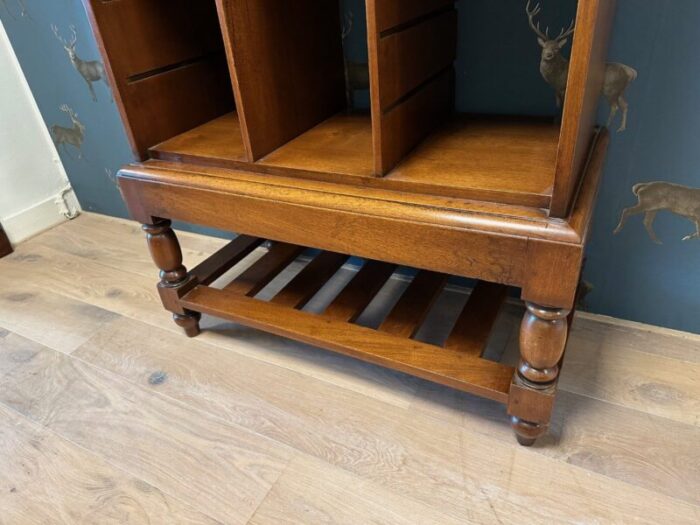 antique colonial bookcase 1890s 3734