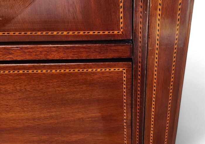 antique edwardian inlaid mahogany bedroom armoire wardrobe compactum c1900 3456