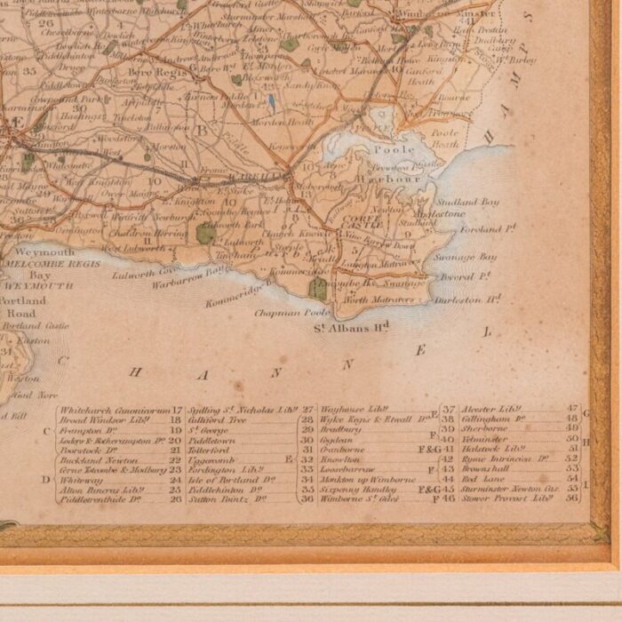 antique english county map lithography 10