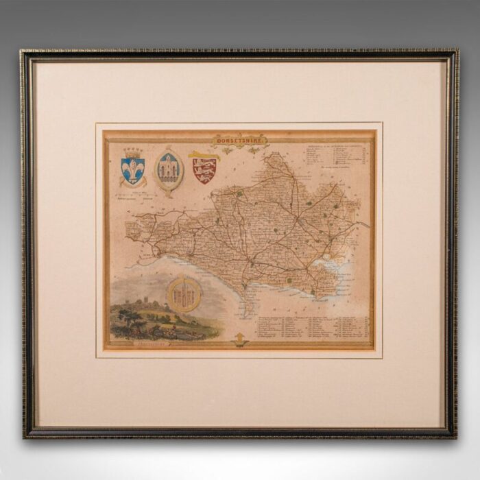 antique english county map lithography 2