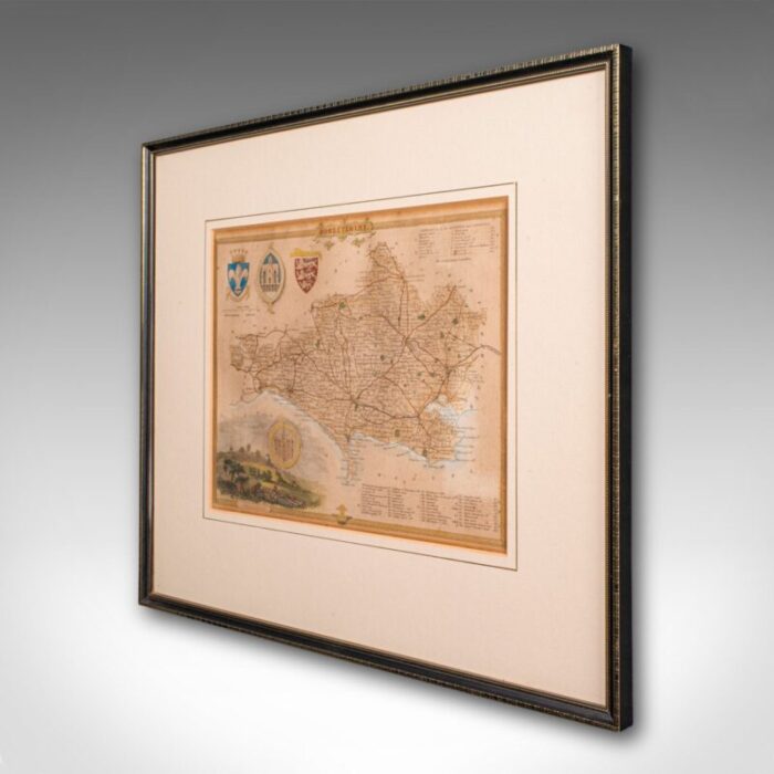 antique english county map lithography 3