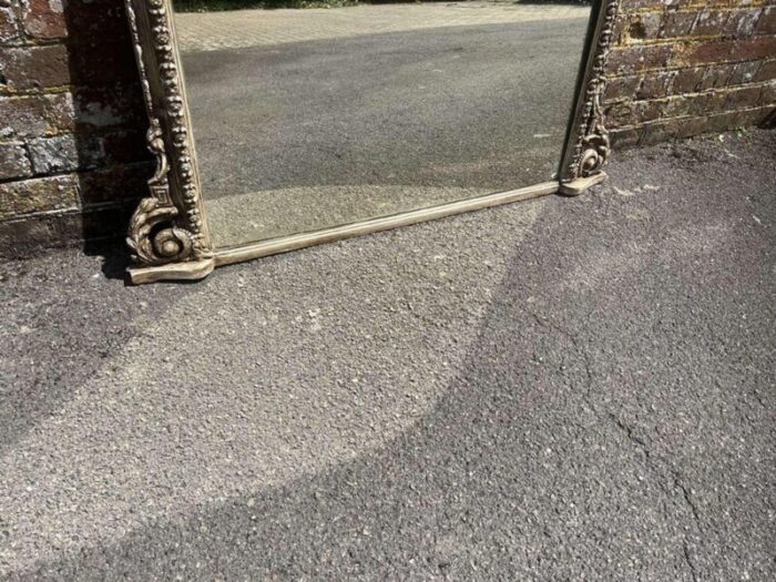 antique english overmantle mirror 4