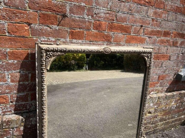 antique english overmantle mirror 5