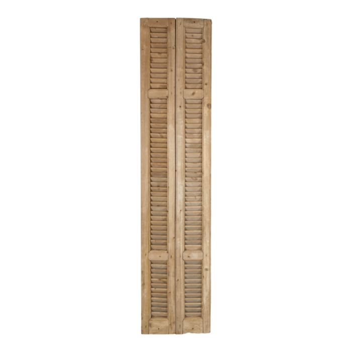 antique french bleached wood shutters a pair 3325