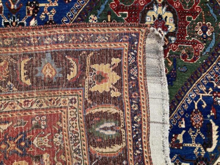 antique qashqai rug 1890s 17