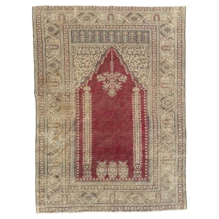 antique turkish ghiordes rug 1