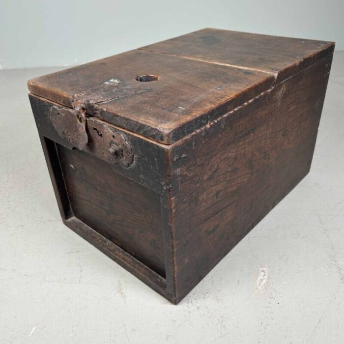 antique wooden zenibako temple offering box 1890s 1