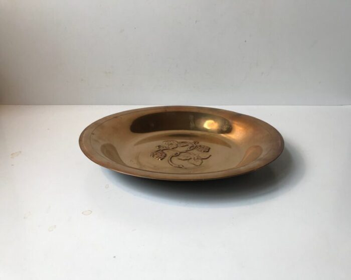 art deco bronze dish from aegte ildfast 1930s 1