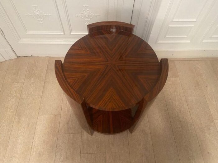 art deco mahogany pedestal table 0024