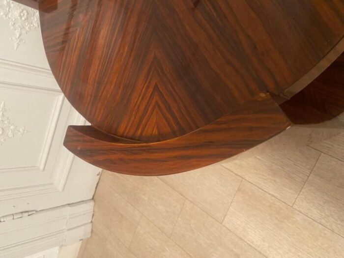 art deco mahogany pedestal table 1805