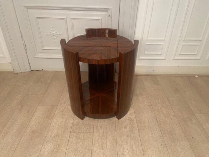 art deco mahogany pedestal table 3680