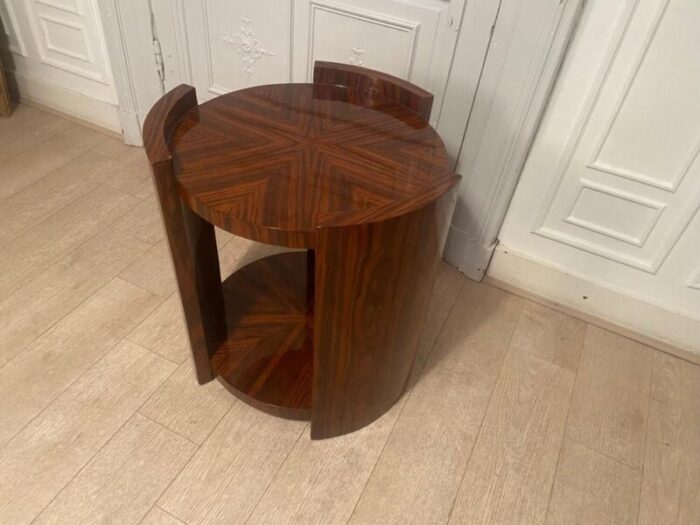 art deco mahogany pedestal table 4004