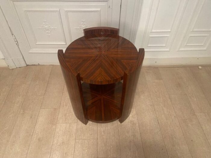 art deco mahogany pedestal table 5266