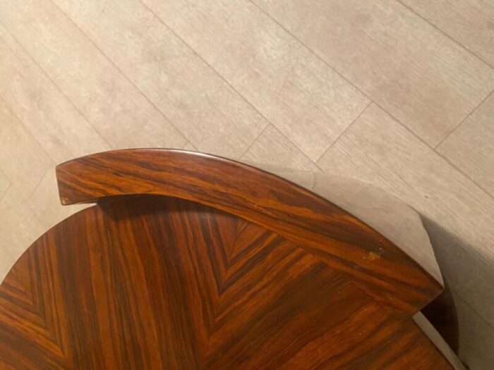 art deco mahogany pedestal table 6844