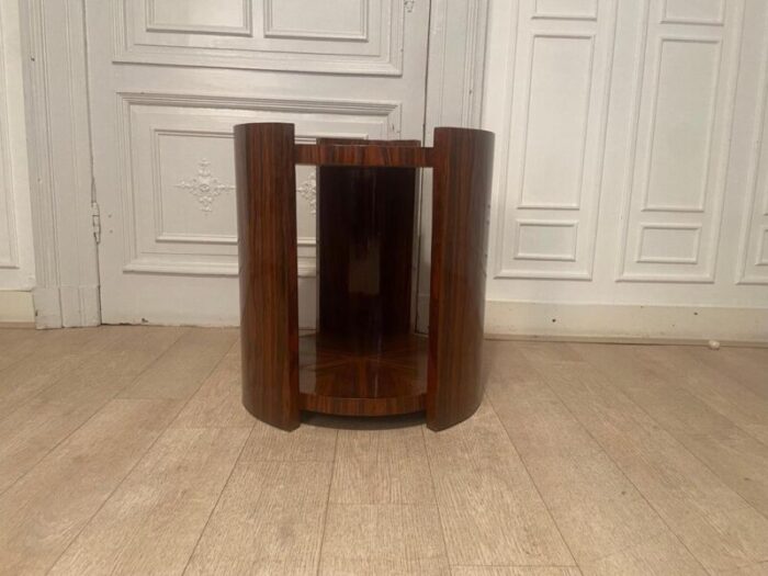 art deco mahogany pedestal table 9266