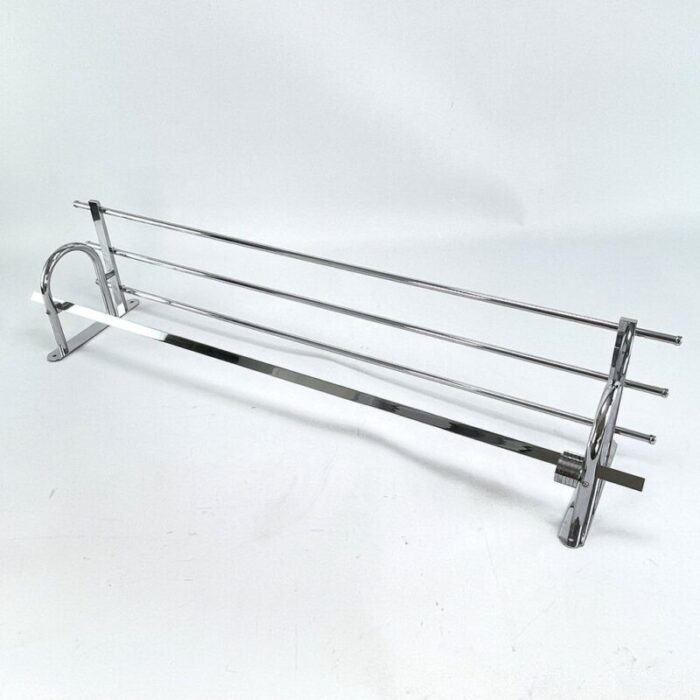 art deco modernist bauhaus coat rack in chrome 1930s 4