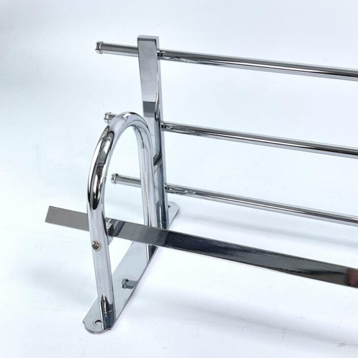 art deco modernist bauhaus coat rack in chrome 1930s 6