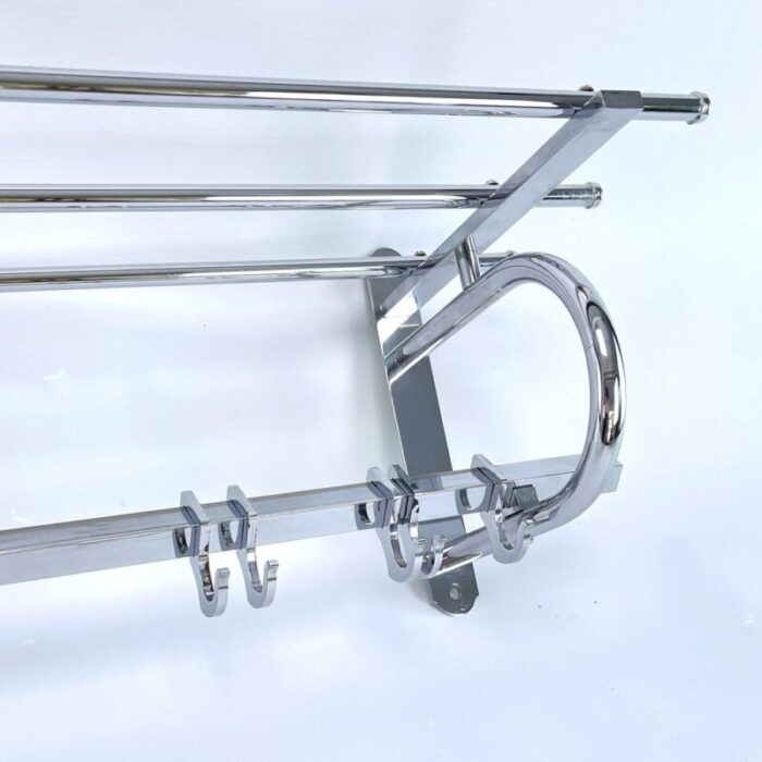 art deco modernist bauhaus coat rack in chrome 1930s 7