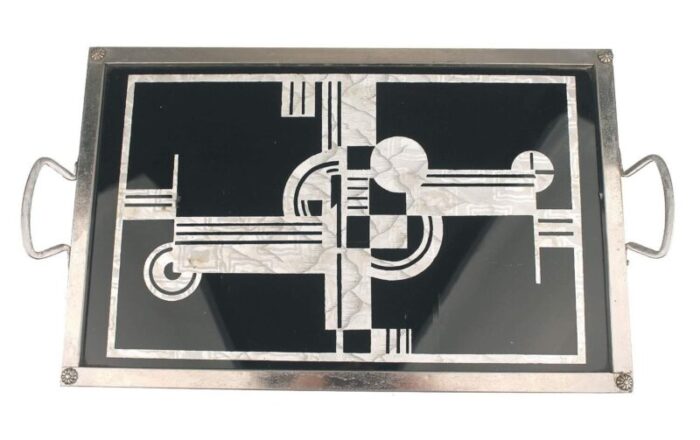 art deco tray with geometric patterns 1930s 2