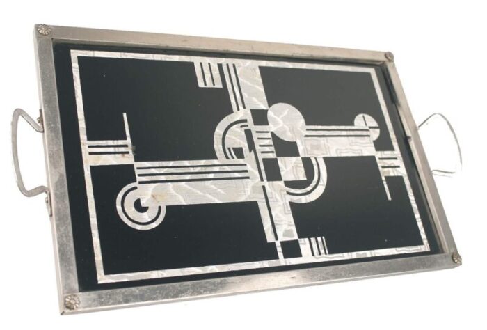 art deco tray with geometric patterns 1930s 3