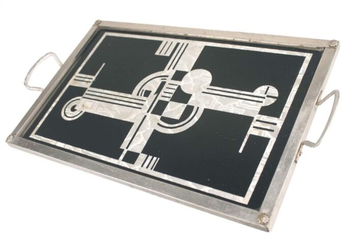 art deco tray with geometric patterns 1930s 4