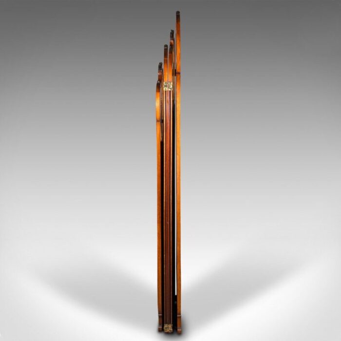 art nouveau french walnut and glass screen 1890s 5