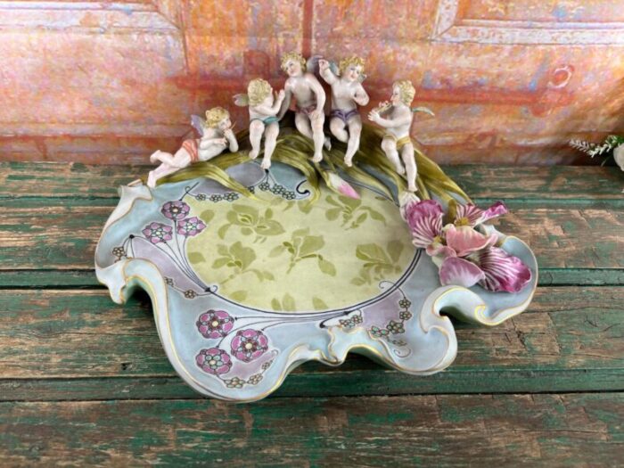 art nouveau german porcelain bowl 1890s 2