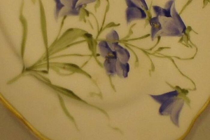 art nouveau hand painted different flower plates from roerstrand set of 11 4