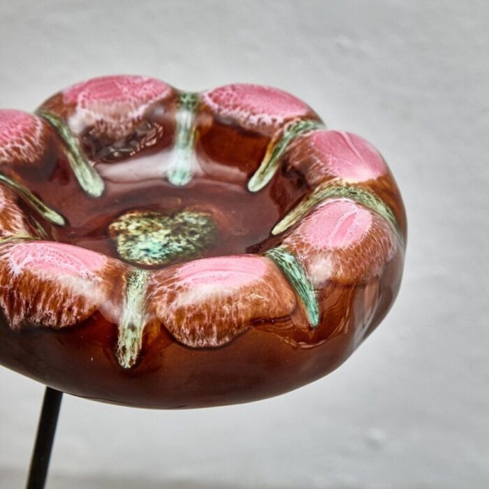 ashtray with vallauris ceramic by mathieu mategot 1950 8