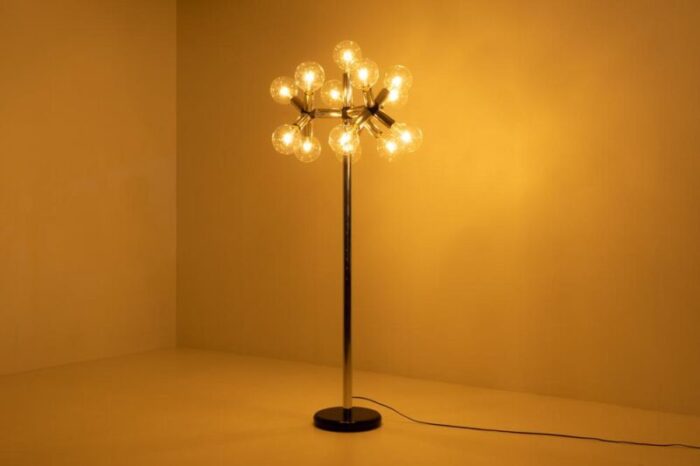 atomic floor lamp by haussmann for swisslamps international 1980s 8839