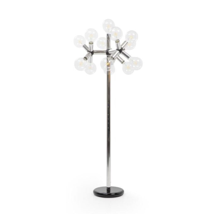 atomic floor lamp by haussmann for swisslamps international 1980s 9598