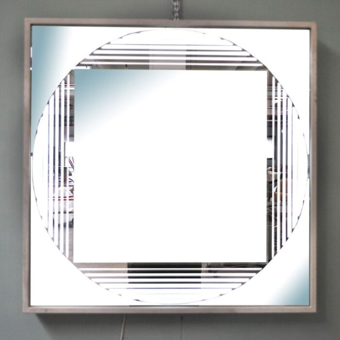 backlit mirror by gianni celada for fontana arte 1960s 2