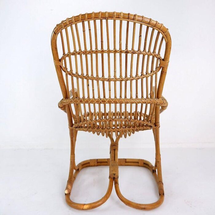 bamboo armchair by tito agnoli 1960s 1305