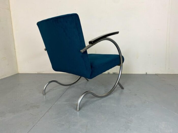 bauhaus art deco tubular steel lounge chair by jan schrofer for ahrend de cirkel 1920s 3078