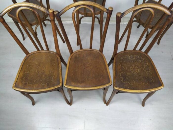 bistro chairs by michael thonet for thonet 1890s set of 6 5090