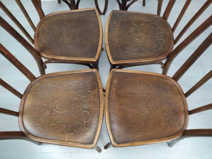 bistro chairs by michael thonet for thonet 1890s set of 6 9156