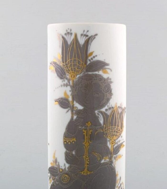 bjorn wiinblad for rosenthal studio line porcelain vase 1980s 3