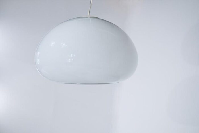 black and white ceiling lamp by pier giacomo and achille castiglioni for flos 1970s 9573