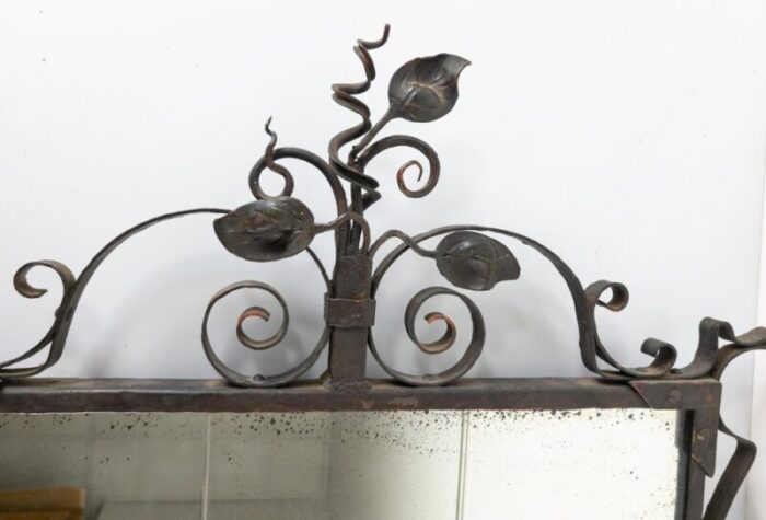 blacksmith hand wrought iron wall mirror 10