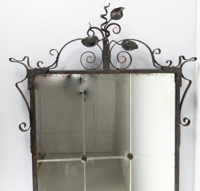 blacksmith hand wrought iron wall mirror 5