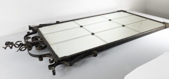 blacksmith hand wrought iron wall mirror 8