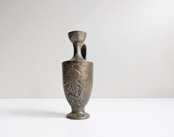 bronze vase by horst dalbeck 1970s 1