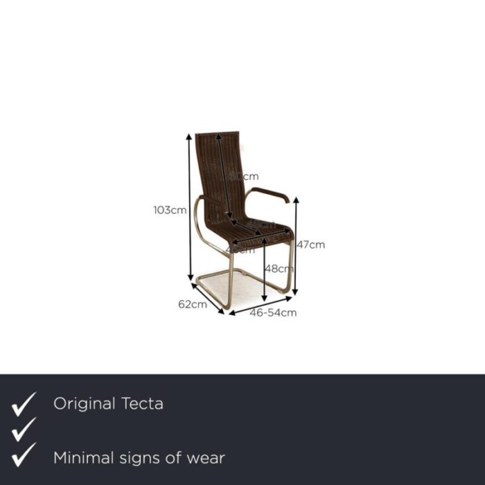 brown b25 wooden chairs from tecta set of 4 0511