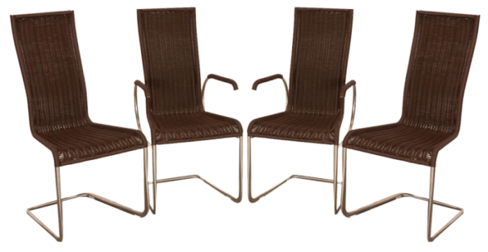 brown b25 wooden chairs from tecta set of 4 4418