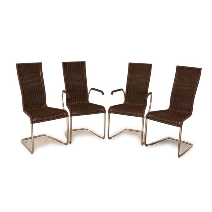 brown b25 wooden chairs from tecta set of 4 8726