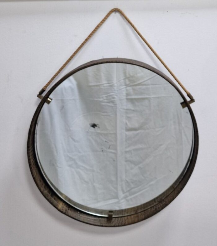 brown wall mirror 1960s 2