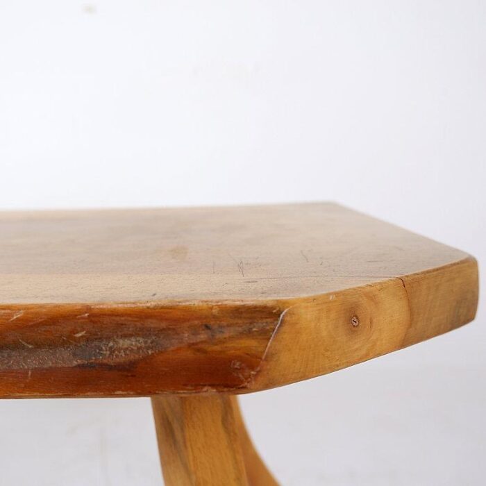 brutalist wooden side table 5334