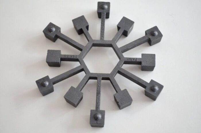 cast iron candleholder by jens h quistgaard for paro 1960s 4