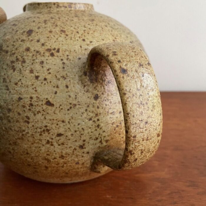 ceramic unica tea pot by arne bang denmark 1950s 7